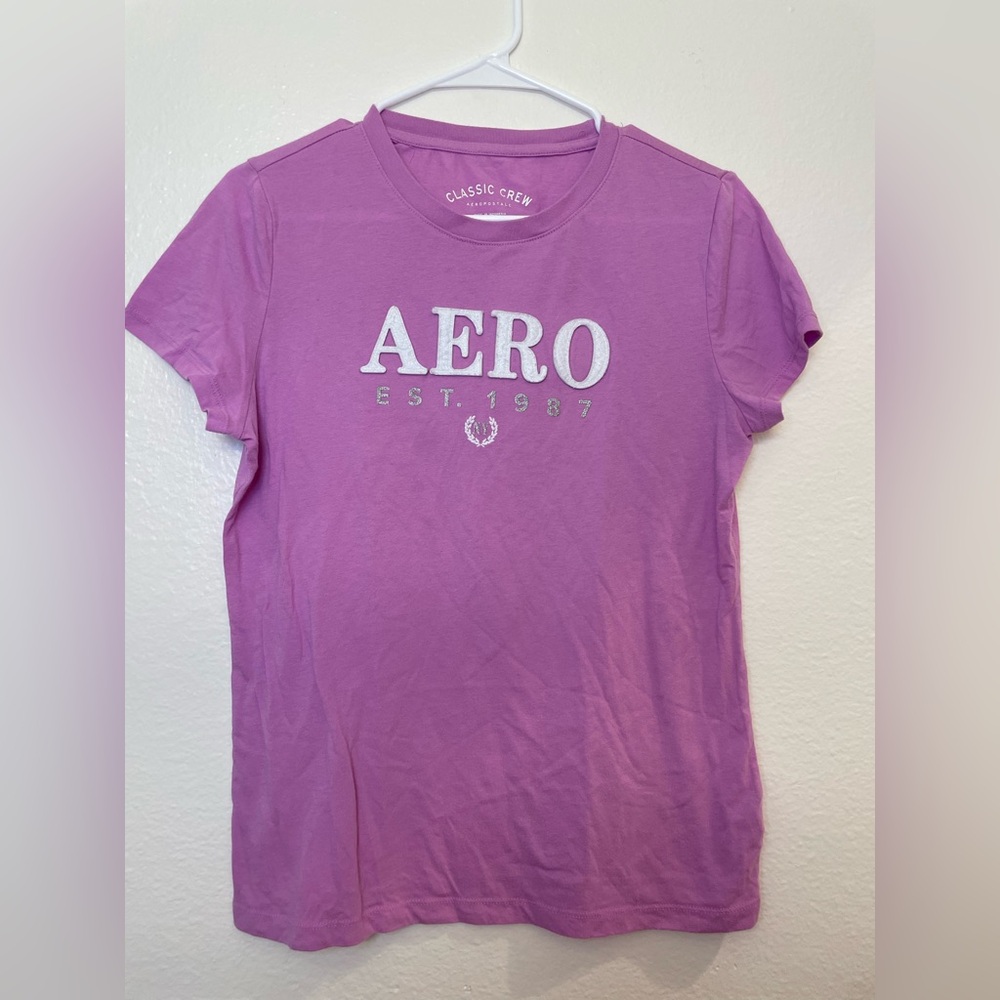 Aeropostale Women’s Aero Graphic Purple Tee Size‎ L - Picture 9 of 9